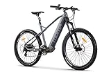 Moma Bikes Bicicleta Eléctrica E-MTB 27.5', Shimano 24vel, frenos hidráulicos, batería Litio 48V 13Ah (624Wh)