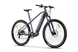 Moma Bikes Bicicleta Eléctrica E-MTB 29', Shimano 24vel, frenos hidráulicos, batería Litio 48V 13Ah (624Wh)