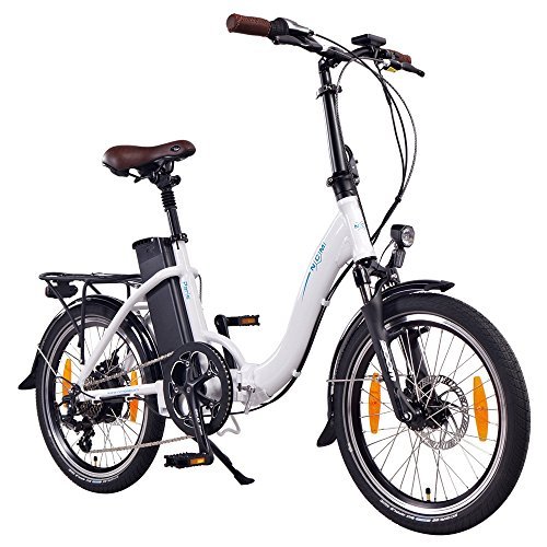 NCM Paris Bicicleta eléctrica Plegable, 250W, Batería 36V 15Ah • 540Wh (Blanco)