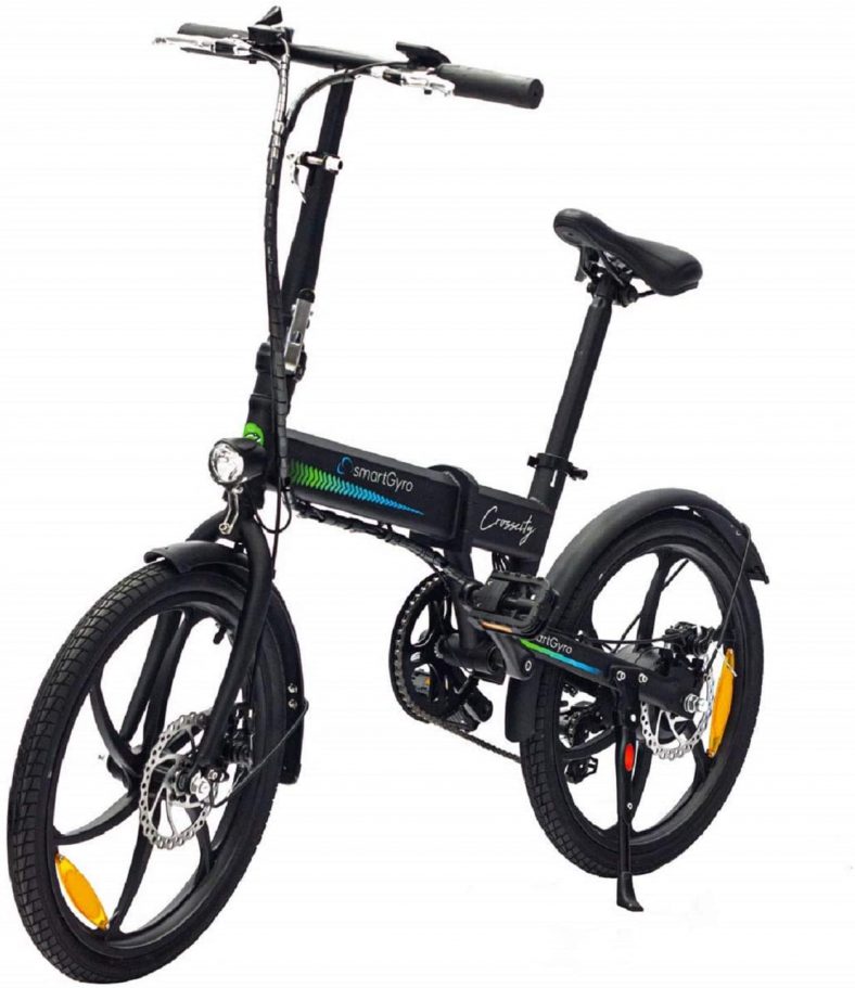 SMARTGYRO Ebike Crosscity Black Bicicleta Eléctrica Urbana, Ruedas de