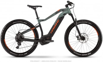 Haibike 2020 Sduro HardSeven 8.0 – Bicicleta eléctrica (27,5»), Color Negro, Verde y Naranja